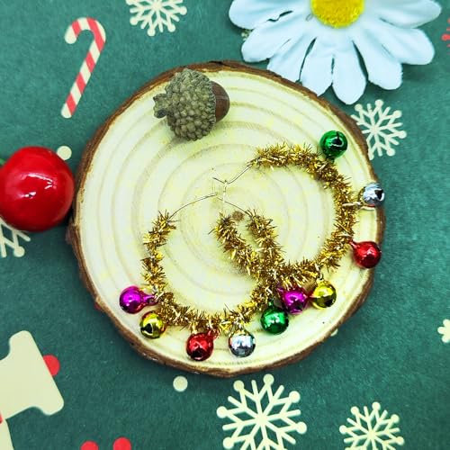 MAQVQLU Christmas Earrings for Women Christmas Hoop Earrings Christmas Bells Wreaths Earrings Christmas Jewelry by MAQVQLU - Used condition - Image 5