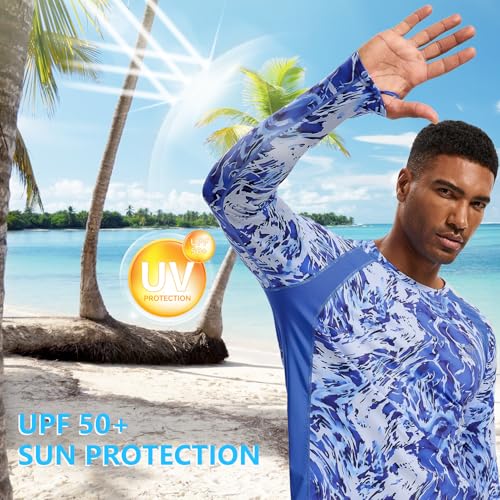 BASSDASH Men's UPF 50+ Wrinkle-Free Fishing Shirt Long Sleeve Casual Tee with Breathable Mesh for Hiking Running SR01M2