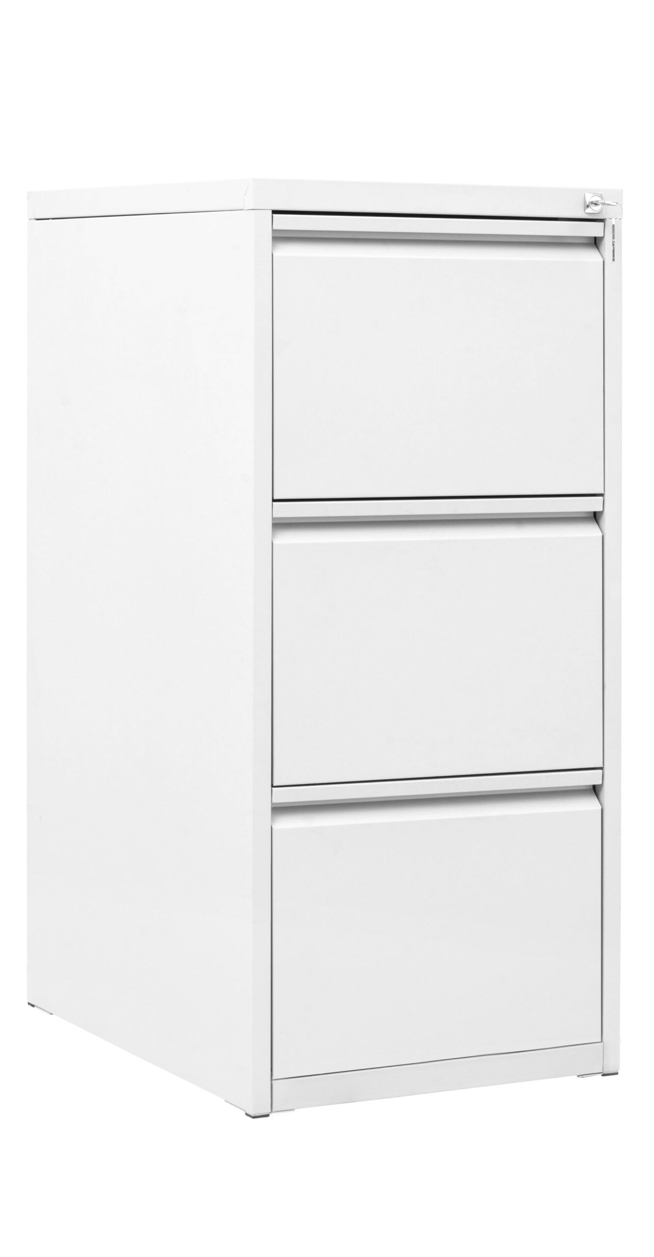 Archivador de metal - tres cajones - Blanco