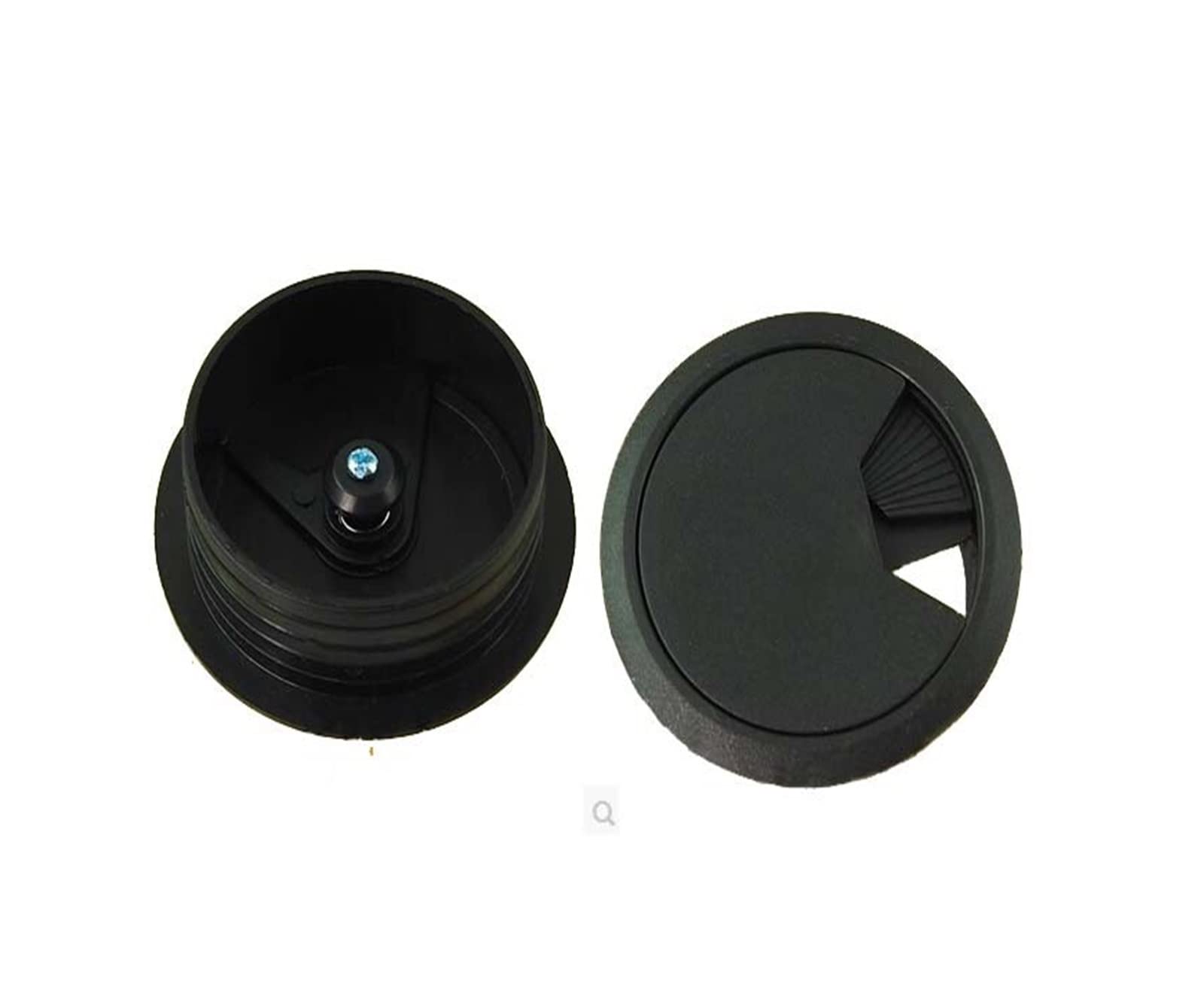 TONUSA yaoqijie Ojal de plástico Negro for Mesa de Escritorio de PC de 60 mm, Organizador de Cables, Superficie del Puerto, Cubierta de Orificio for Cables Lasting