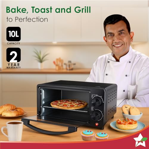 Image of Wonderchef Oven Toaster Griller (OTG) 10L | Black | 2 Years Warranty