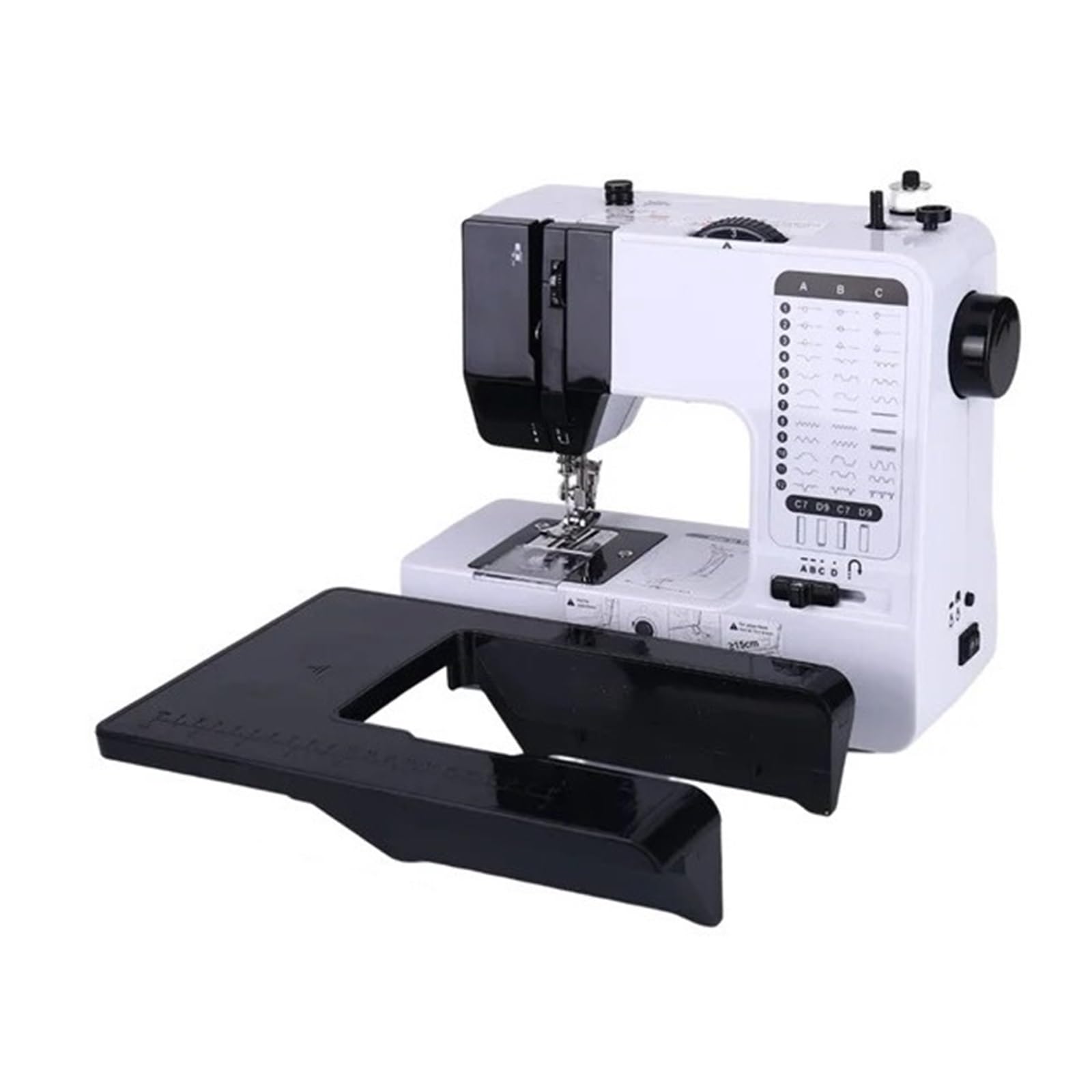 Máquina De Coser Portátil, Práctica, Mini, Con Pie Prensatelas Reemplazable, 40 Puntadas, Botón Inicio For Overlock, Eléctrica, Pedal Mesa