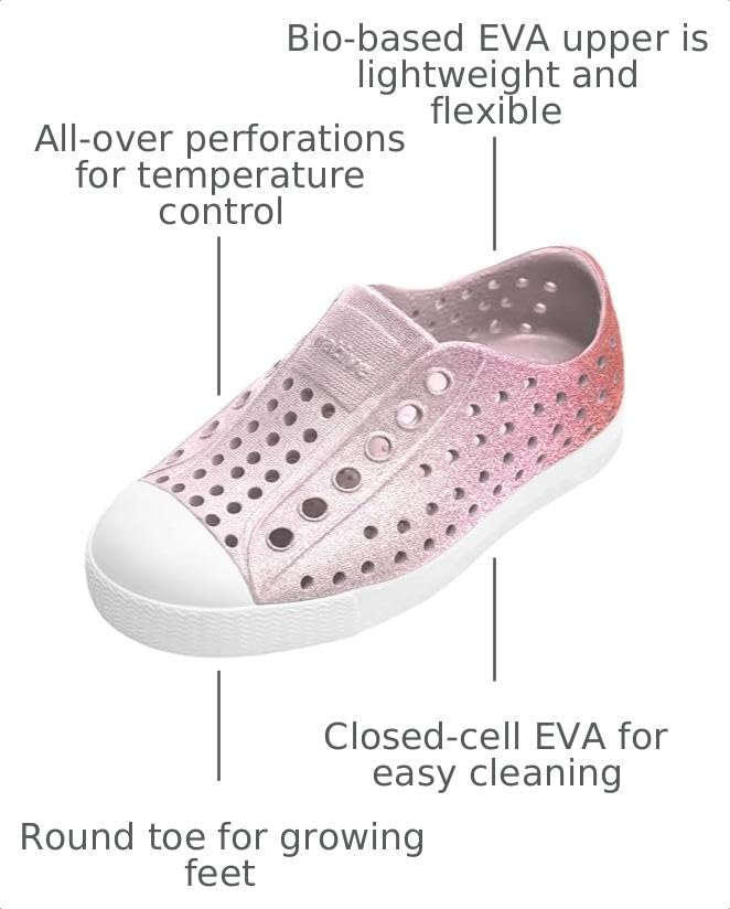 Image of Native Shoes Unisex-Kids Jefferson Bling Sneakers