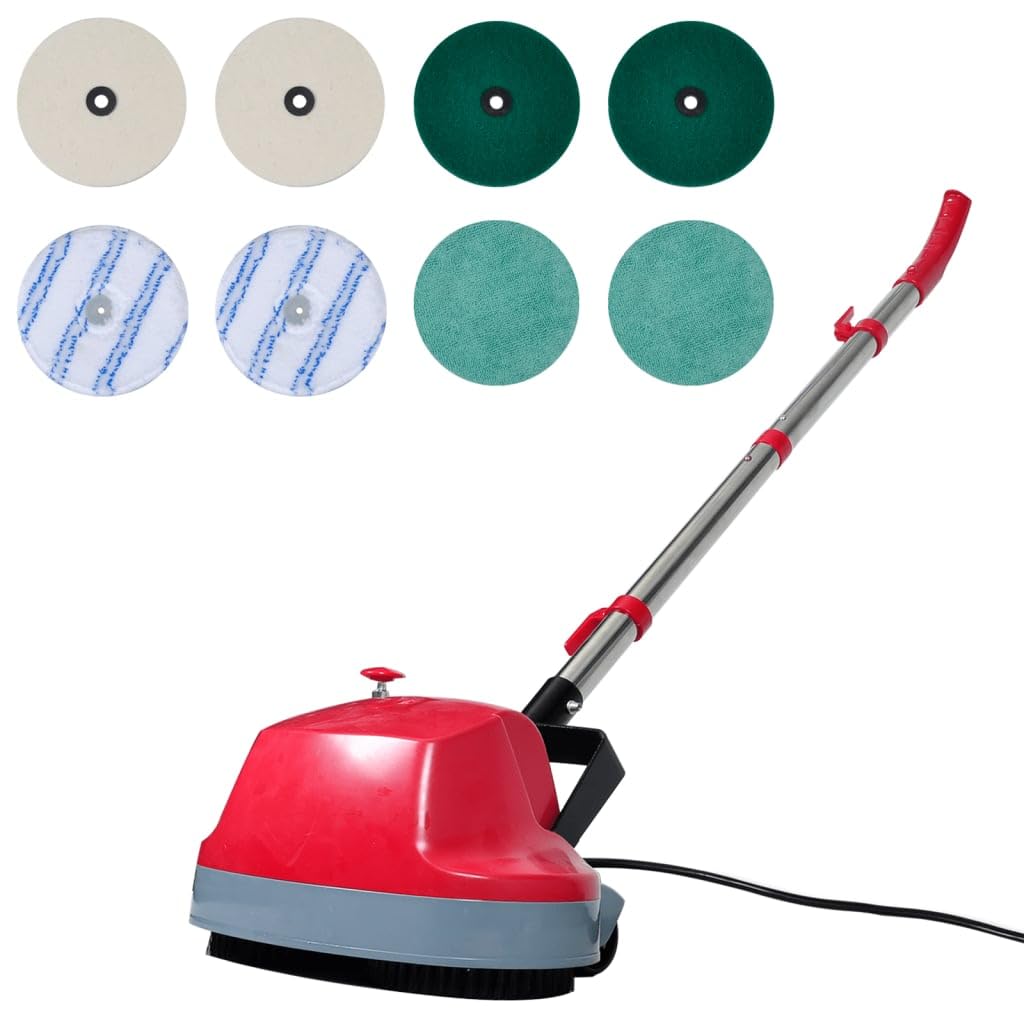 INLIFE Máquina de lavado y pulido de suelos 5 en 1, doble cabezal para casa y jardín, dispositivos electrodomésticos (3,9 kg)