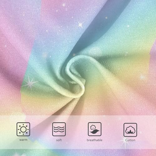 Pastel Rainbow Gradients Toddler Underwear Girls, Cotton Girls Underwear, 2T–8 Years3