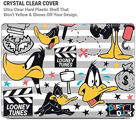 Skinit Case + Skin Compatible with MacBook Air 13in (2020) - Officially Licensed Warner Bros Daffy Duck Striped Patches Design