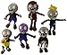 OliaDesign Zombie Plush (Set Of 6 ), Purple/Grey, 28cm
