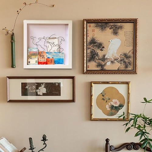 Caixa de Arquivo de Aventura, Caixa de Sombra de Viagem, Caixa de Sombra de Ingresso com Slot, para