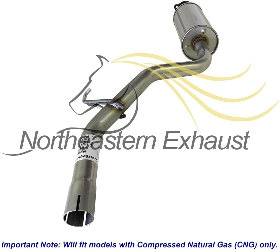 Northeastern Exhaust | Stainless Steel Exhaust Pipe, Resonator & Muffler Exhaust System Kit Compatible for Honda Civic 2012-2015 1.8L | CNG | Free Gaskets, Clamp and Spring Bolt Kit Included