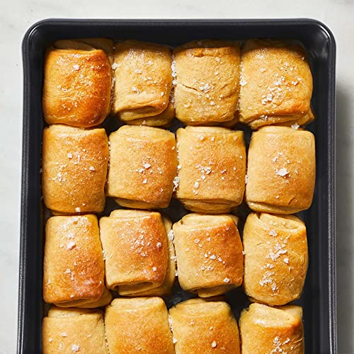 3-Pack Roasting Pan Set, Nonstick Baking Tray Set, Rectangular Bakeware For Oven, Non-Toxic Coating And Durable Quality (Black) #TOP5