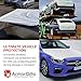 ArmorDillo Car Protection Film, Adhesive-Less Glue-Less Transport Wrap Metal Vehicle Film, 6 Months UVI Protective & No-Residue, Free Utility Knife, 100% USA Made, 5-Layer Polyolefin Blend- 24