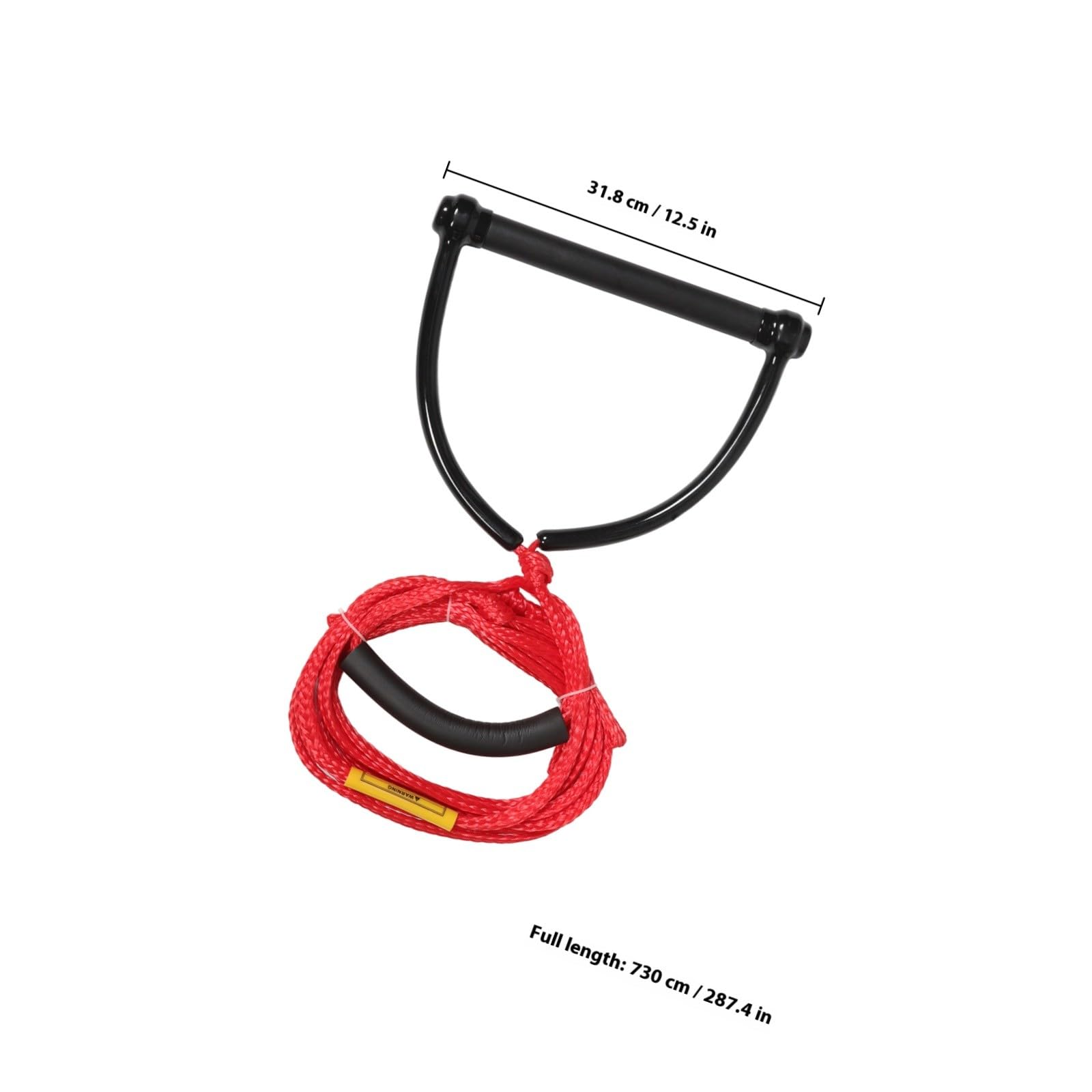 NOLITOY Cuerda de Remolque para Deportes Acuáticos Mango Cómodo y Resistencia UV, Cuerda de PP Roja Adecuado para Wakeboard y Tabla de Rodillas