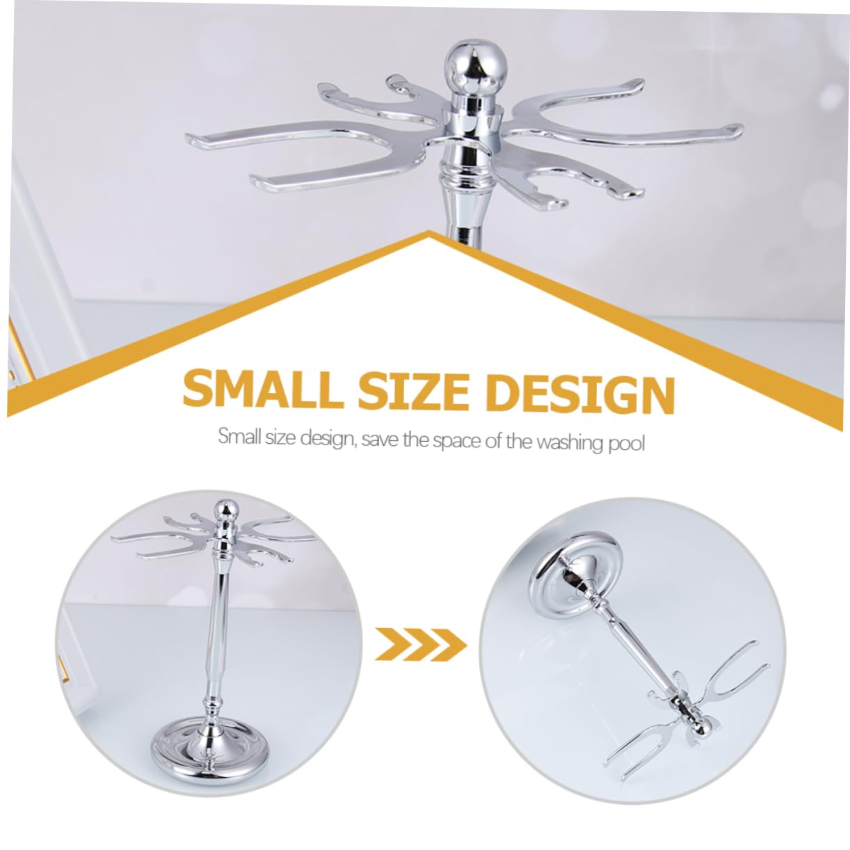 Ipetboom 2pezzi Per Rasoio e Inossidabile Organizer Antiscivolo Per e Spazzole Accessorio Per