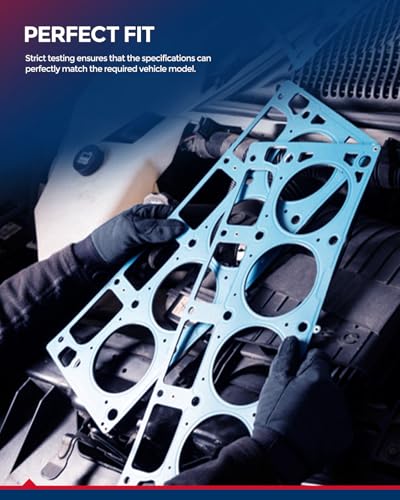 Image of KAX Engine Cylinder Head Gasket Set Compatible with Chevy Silverado Suburban Avalanche 1500 Tahoe 2002-2003, GMC Sierra Yukon XL 1500 2002-2003, Express Savana 4.8L 5.3L, Head Gasket Kit, OE#HS26191PT