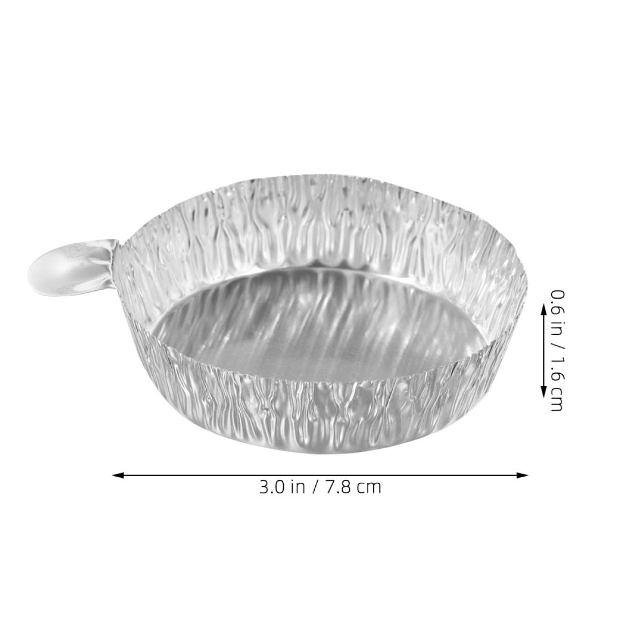 100 Stück Aluminium Wiegeschalen 60ml Silber Einweg Wiegeplatten zum Schutz des Labortischs und Präzisem Abwiegen von Pulvern im Labor