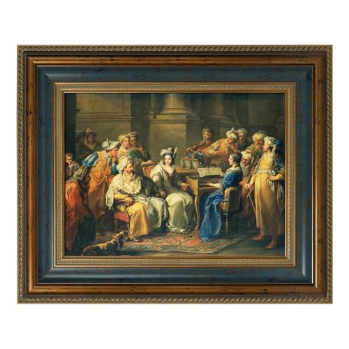 FOLKOR 30x40 Canvas Frame for Hand-painted Diamond Oil Paintings,Blue Gold