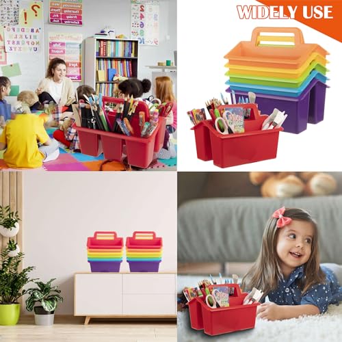 6-Pack Versatile Storage Caddy for Home, Classroom & Bath Supplies - Image 5