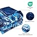 Krifey Blue Faux Fur Blanket, Super Soft Cozy Blanket, Luxury Fluffy Throw Blanket Warm Plush Bed Throw Tie Dye Blue 50