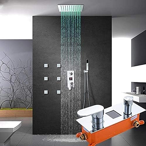 Ensemble de douche cascade lumineuse pour rénover une salle de bain moderne et relaxante