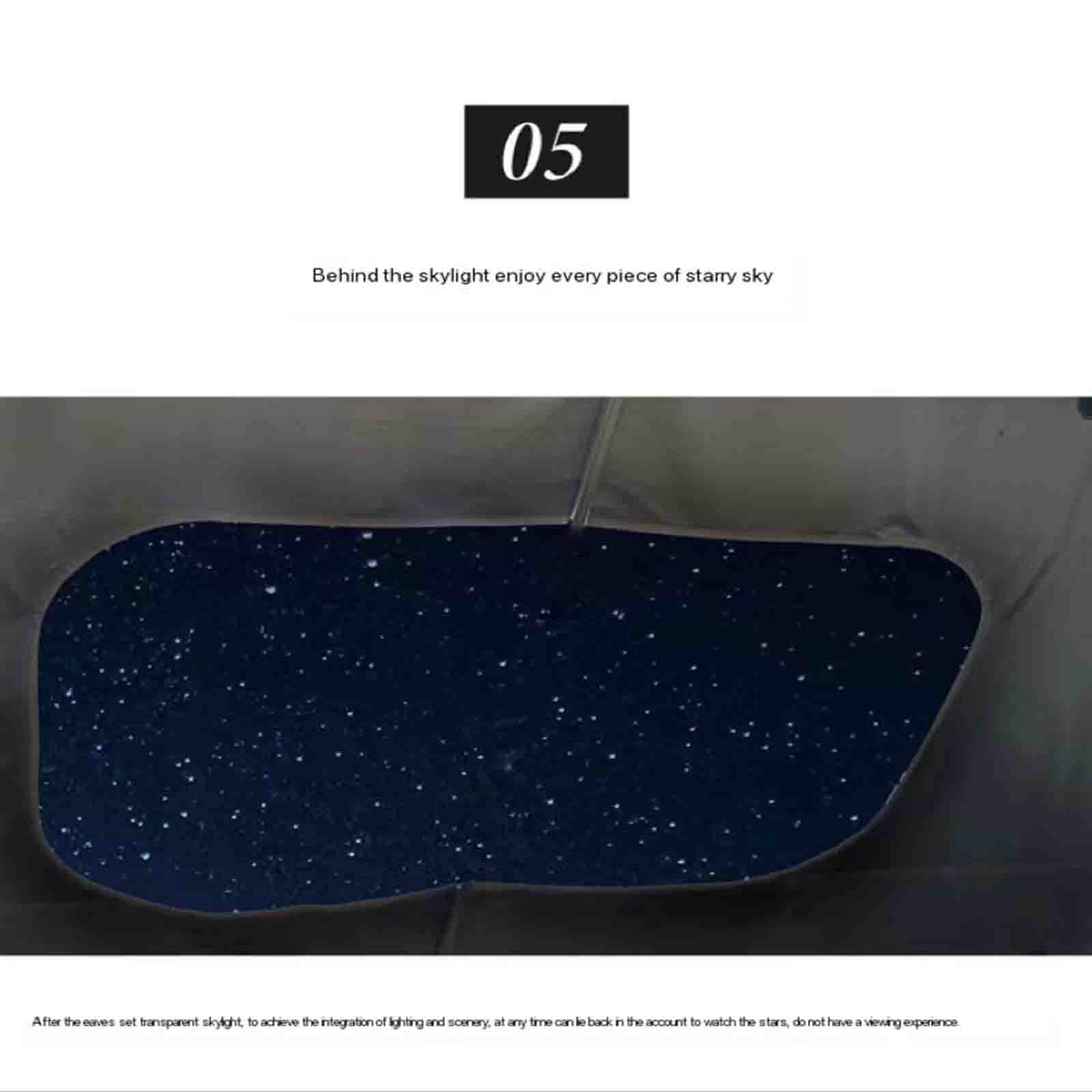 Tienda de campaña para techo de coche con escalera telescópica plegable para camping y viajes