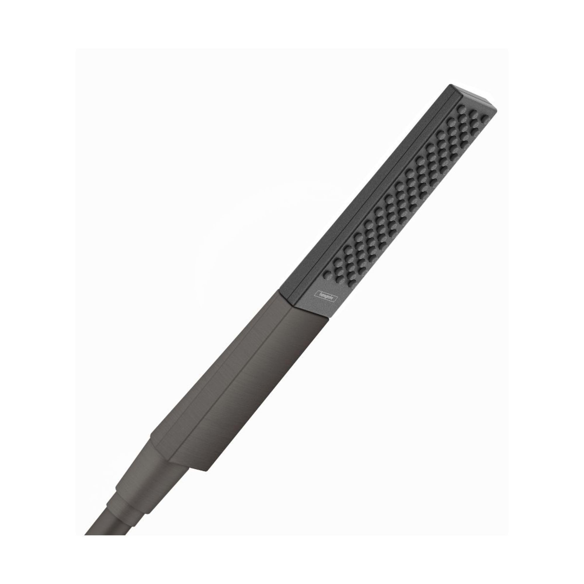 hansgrohe Rainfinity 26867341 - Soffione doccia a mano moderno, 5 cm, 1 getto PowderRain in cromo nero spazzolato