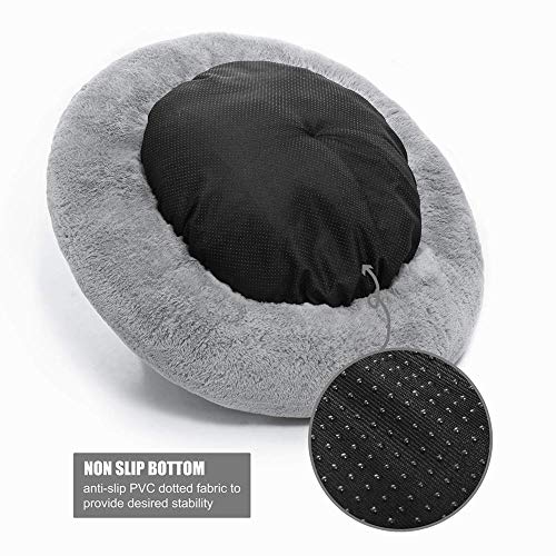 Lit pour chat et chien gris de 40cm lavable et doux