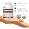 Lions Mane Mushroom Cognition Capsules (120 Capsules) Lions Mane Mushroom Powder Extract Capsules | Brain Supplement, Brain Vitamins, Focus Supplement
