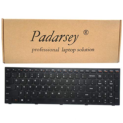 Padarsey Replacement Keyboard with Frame Compatible for Lenovo B50-30 B50-30 Touch B50-45 B50-70 G50-30 G50-45 G50-70 G50-70m Z50-70 Z50-75 Series Laptop
