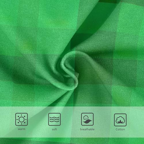 Green Plaid Checkered Green Toddler Girl Undies, Cotton Girls Underwear, 2T–8 Years3