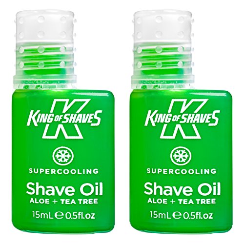 King of Shaves Supercooling Mens Shaving Oil 15ml TWIN-PACK