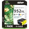 952 XL Printer Ink Cartridges Combo Pack For HP Black And Color hp952 Officejet Pro 7740 8710 8715 8720 8210 8740 8725 Printers 4 Pack
