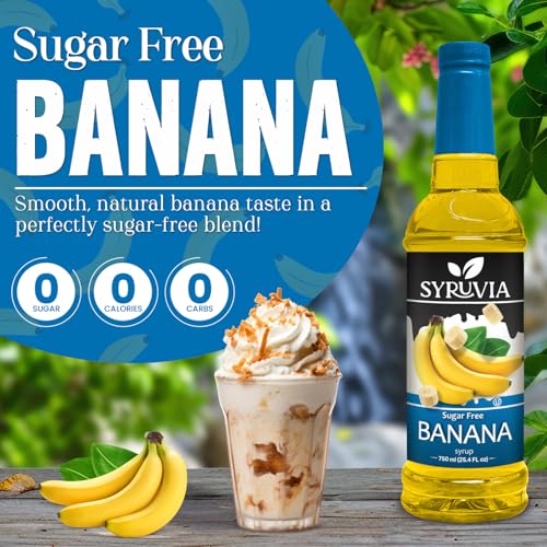 Syruvia Sugar Free Banana Syrup