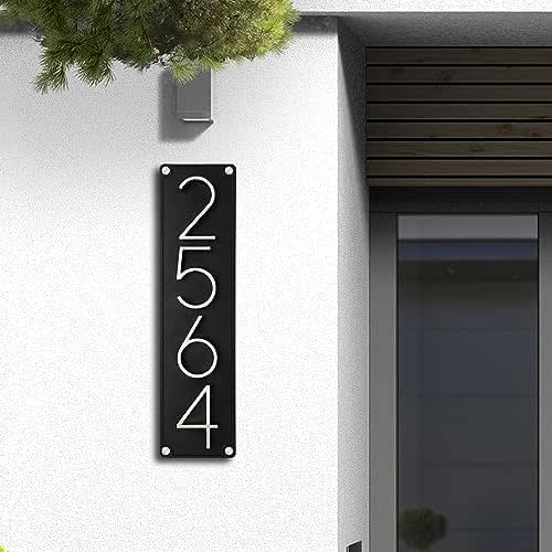Custom House Number Sign for Outside, Personalised Horizontal or Vertical Home Address Sign for