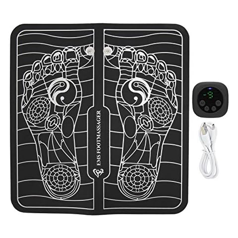 3,7 V elektrische Fußmassageräte, wiederaufladbares USB-LCD-EMS-Fußmassagematte Fußmuskelmassage Entspannung Cover