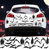 20 Pieces Halloween Bats Car Magnets Automotive Bats Magnet Stickers Bats Shape Reflective Magnets...