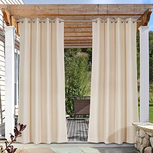 Rideaux de terrasse imperméables pour porte de porche, pergola, tonnelle, pare-brise-vue, panneau de stores avec couverture de quai