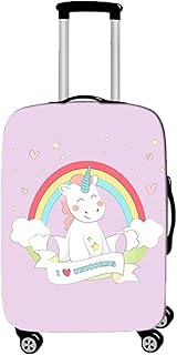 3D Elastica Proteggi Valigia Suitcase Luggage Cover Coperchio di Protezione Antipolvere Lavabile Copertura Viaggio Proteggi Bagagli Coprire (unicorno,XL (30-32 pollici))