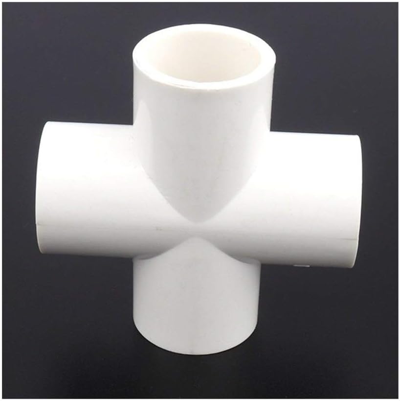 12/24/48pcs/lot 40mmPVC Cross Joints Garden Water Connectors Irrigation System Fittings Aquarium Tank Kitchen Tap Pipe Adapter Water Parts Pipe Connectors,Easy Installation