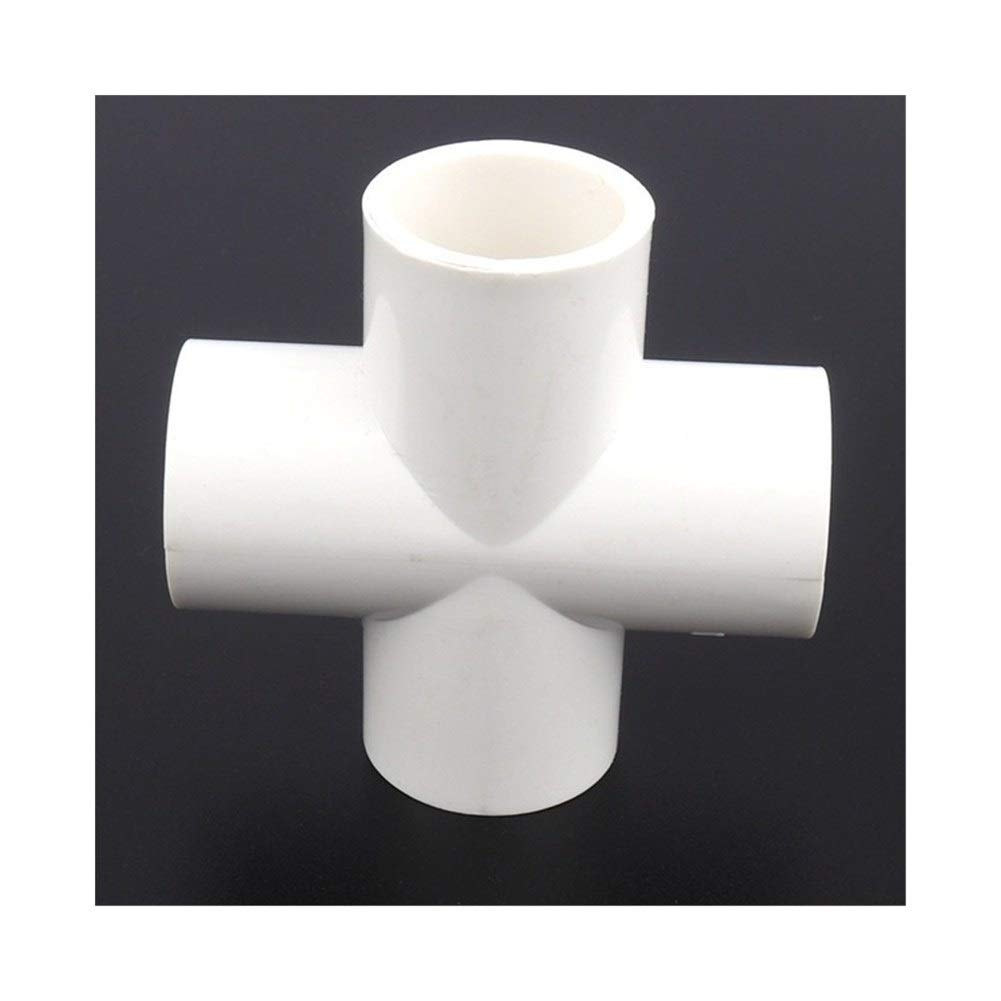 Strumenti di riparazione di tubi 12/24 / 48pcs / lot 40mmPVC Acqua Croce Giunti Giardino Connettori sistema di irrigazione Raccordi Acquario adattatore tubo colpetto della cucina serbatoio di acqua pa