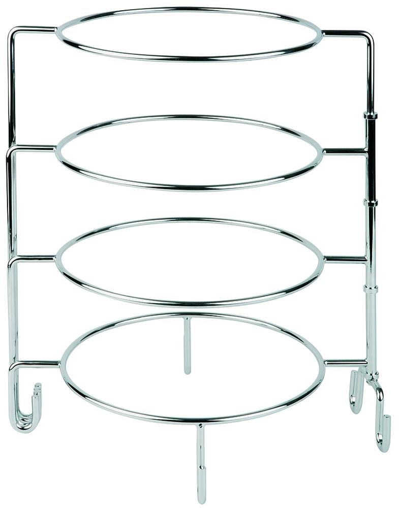 APS 33225 metalowy stojak do serwowania 4 płyt (maks. Ø 31 cm), Ø 34 x 37 cm