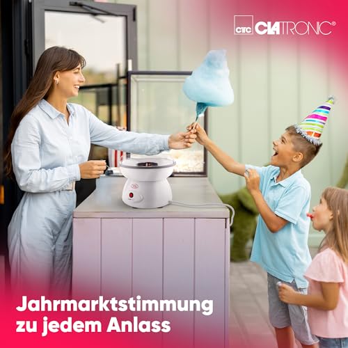 Clatronic Zuckerwatten-Maker | Süße Leckereien für jede Party | Zuckerwattemaschine mit Quarz-Heizelement | Große Zuckerwattenschale | Transparenter Spritzschutz | inkl. Messlöffel | ZWM 3478 – Bild 7