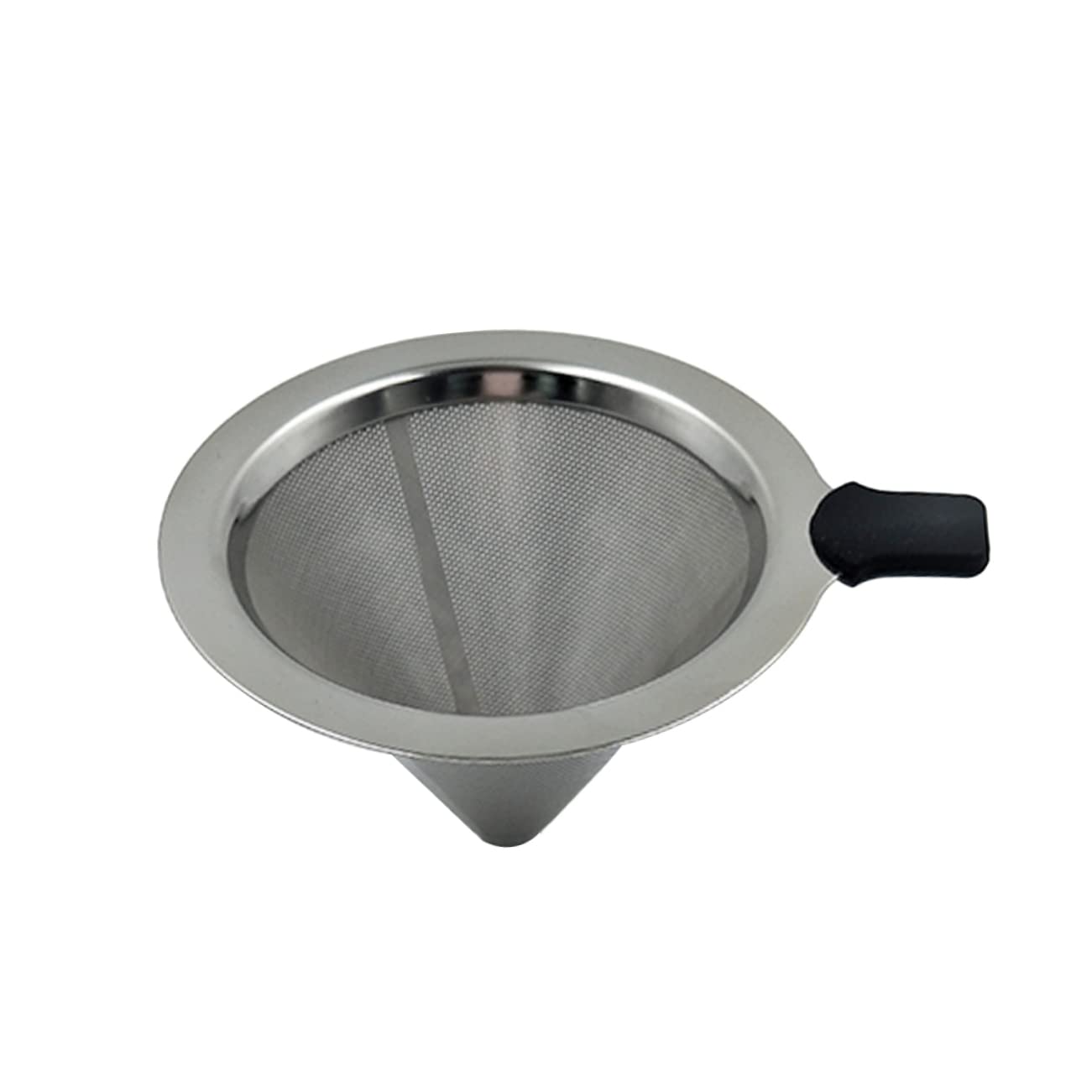 Filtros for cafeteras Colador de Café reutilizable Café de una sola taza Suministros for hacer café Café sin papel Café Embudo de doble capa Metal