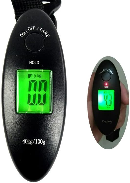 Kitchen Scale 100G/40Kg, Luggage Scale, Digital Hook Scale, with LCD Display, Portable Mini Electronic Pocket Fishing Scale Kitchen Supplies,SXGJ-035-40KG