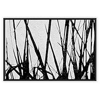 Framed Canvas Wall Art Black and White Trees Canvas Prints Home Artwork Decoration for Living Room,Bedroom - 16x24 inches