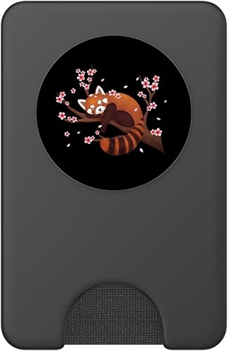 Miniatura 8 de Flor de cerezo japonesa de panda roja vintage  PopSockets Grip y soporte para teléfonos y tabletas