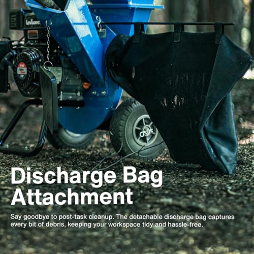 Landworks Wood Chipper Shredder Mulcher Super Heavy Duty 7HP 3 in 1 Multi-Function 3\" Inch Max Capacity
