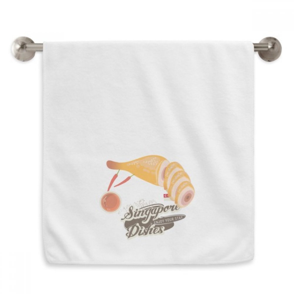 Serviette Hainanese Poulet de Singapour pour le rituel beauté du matin