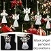Set of 12 Glass Angel Christmas Tree Ornaments,Mini Sized Clear Glass Angel Ornaments for Christmas Tree Decorations,6cm/2.36-inch, Elegant Retro Glasses Ornament
