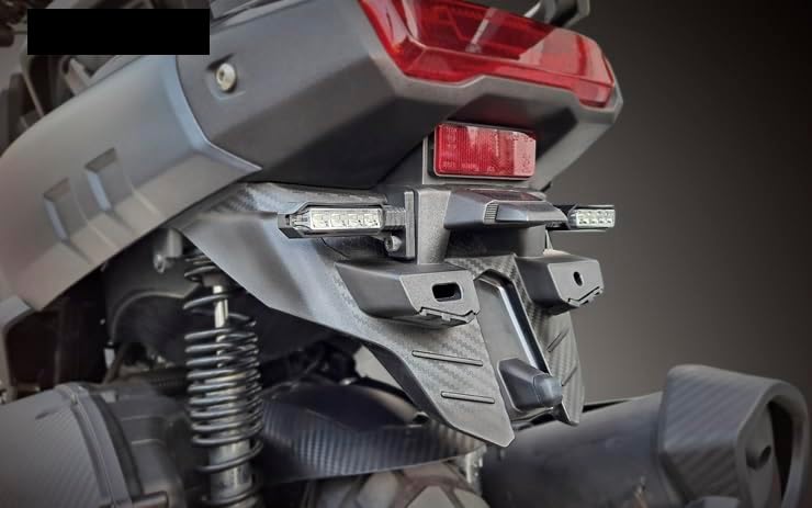 Miniatura 3 de Guardabarros trasero con placa LED de hoja compatible con Yamaha Zuma 125 2022-2024
