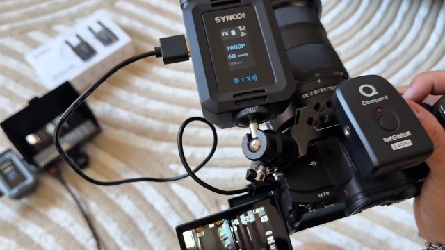 SYNCO Système de Transmission Vidéo HD Port sans Fil 1080P 60FPS